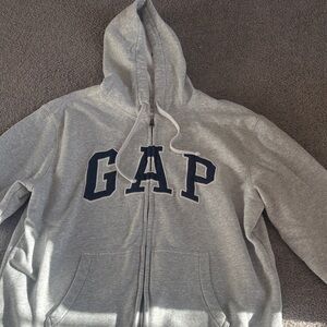 GAP Gray Zip-Up Hoodie